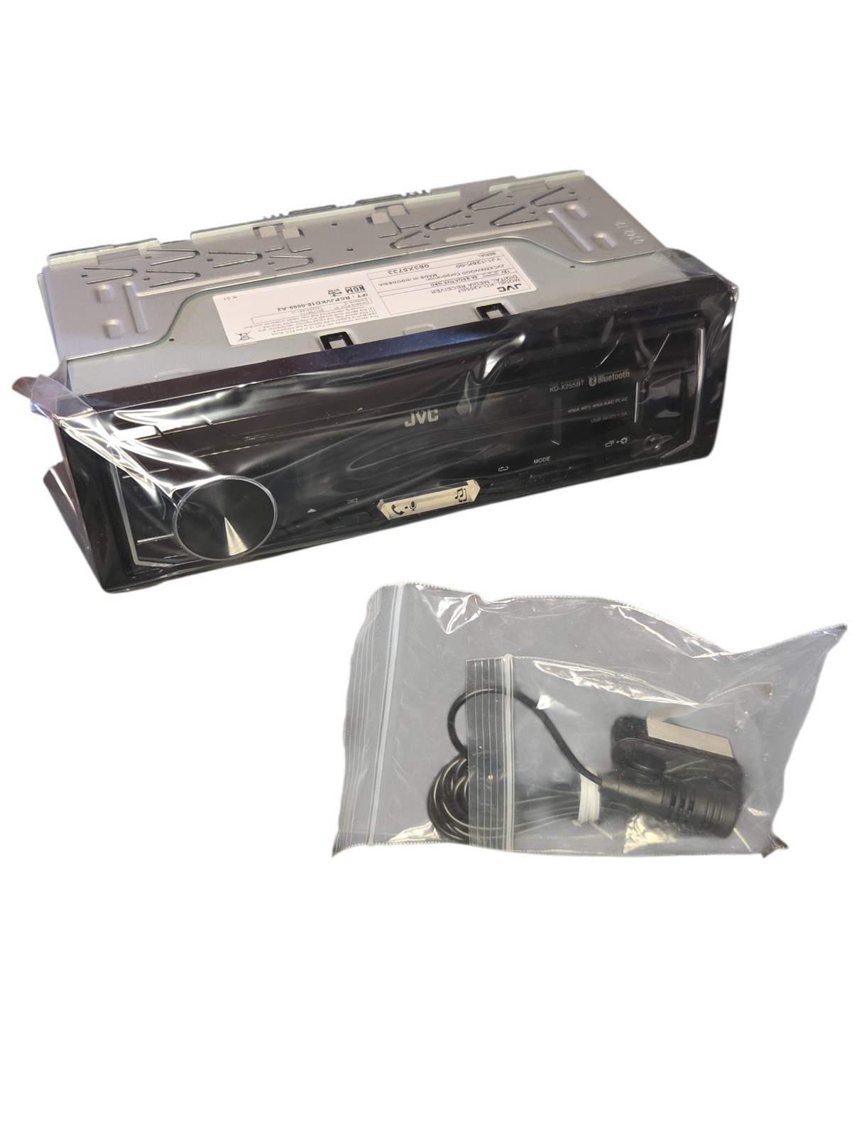JVC KD-X255BT Bluetooth Media Player Car Stereo iPhone Android USB Aux AM FM MP3