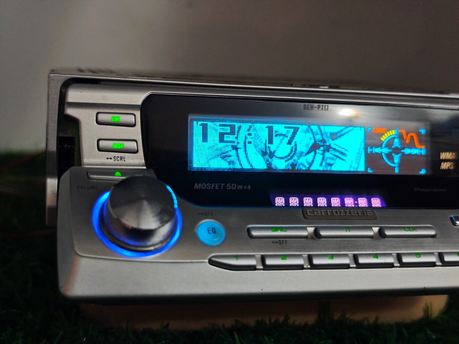 Pioneer Carrozzeria DEH-P717 CD MP3 WMA Car Stereo Radio MOSFET 50Wx4 JDM