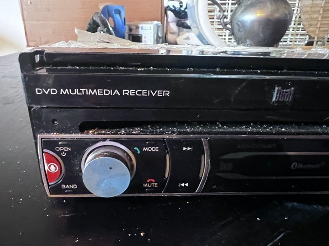 Dual Electronics 7″ Car DVD/CD Receiver Bluetooth LCD Untested