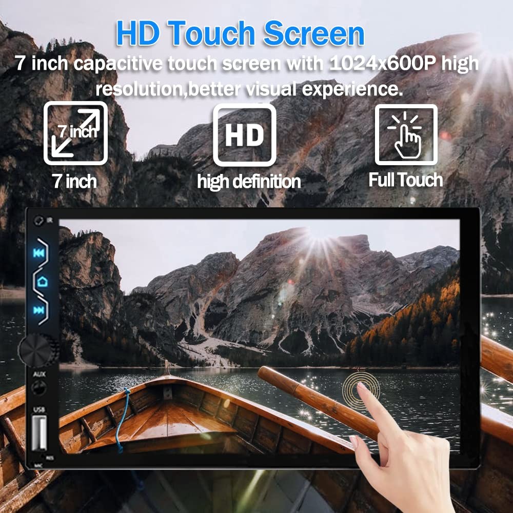 Estereo De Pantalla Tactil Con Camara De Tablero Y Enlace De Espejo Lujo