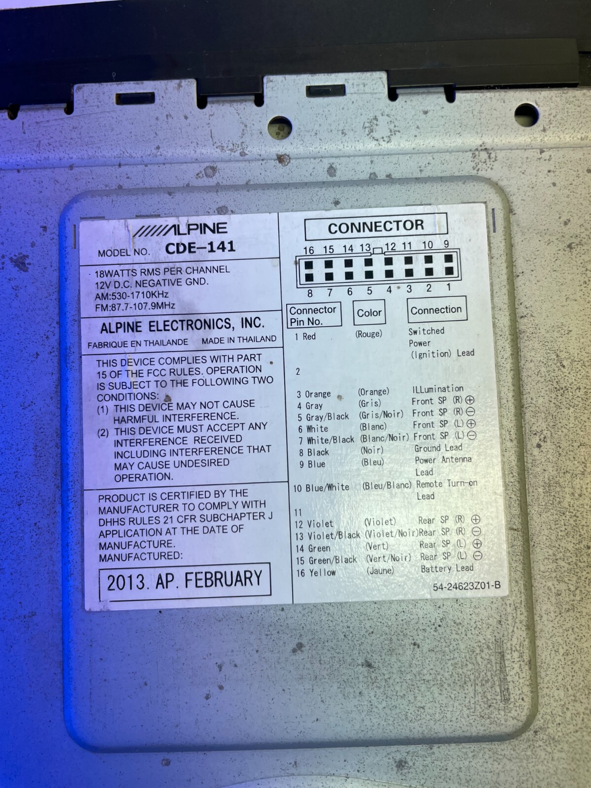 ALPINE CDE-141 used single din radio 🔥🔥