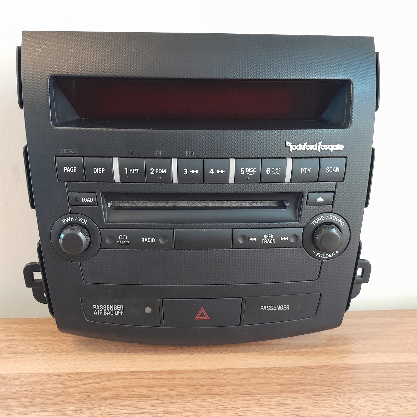 Mitsubishi 07-08 Lancer Outlander Radio Control Panel w Hazard Button 8002A859XA
