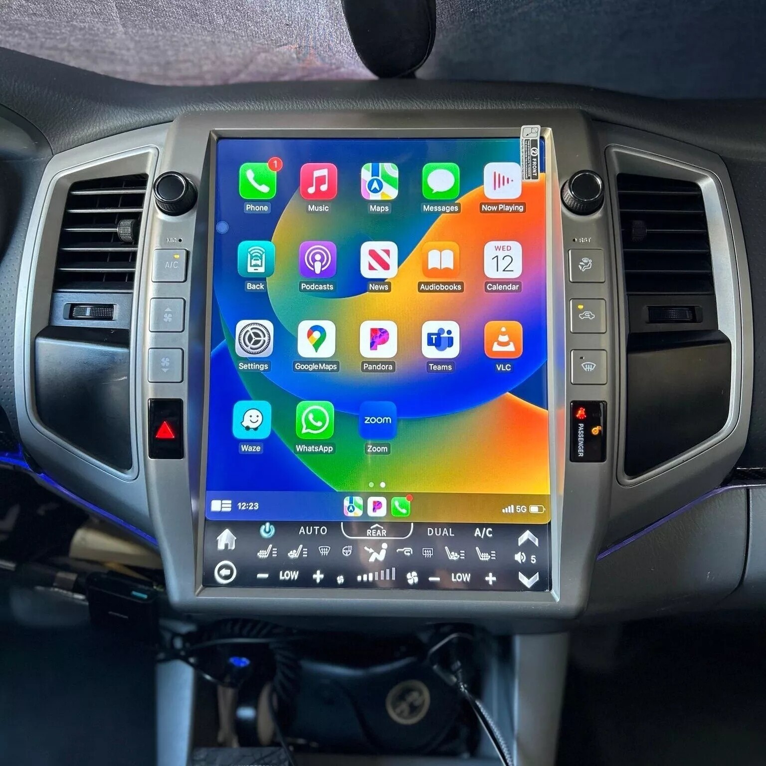 12.1″ Android Navigation Car Gps Stereo Tesla Style For Toyota Tacoma 2005~2015
