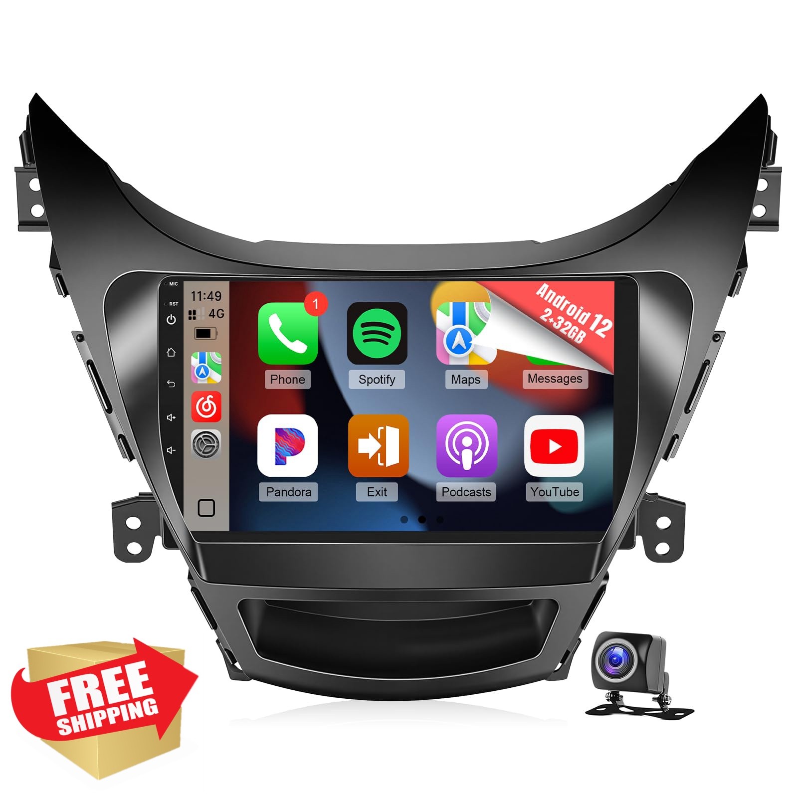 Naifay Car Radio Hyundai Elantra 11-13 Android Auto Carplay 9″