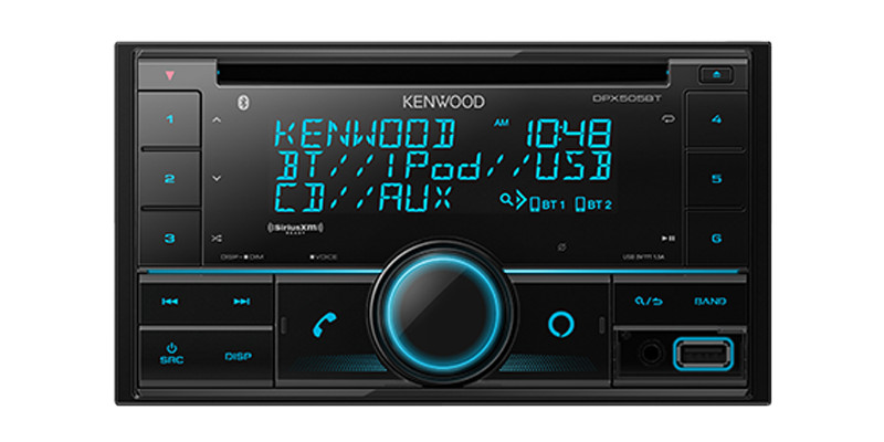 Kenwood DPX505BT 2DIN CD Receiver with Bluetooth Non-Touch Screen