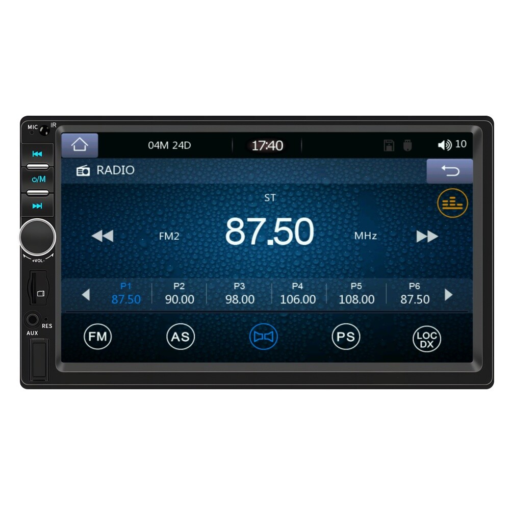 7″ Double 2DIN Carplay Car Radio Android Auto Bluetooth USB FM Mirror Link +Cam