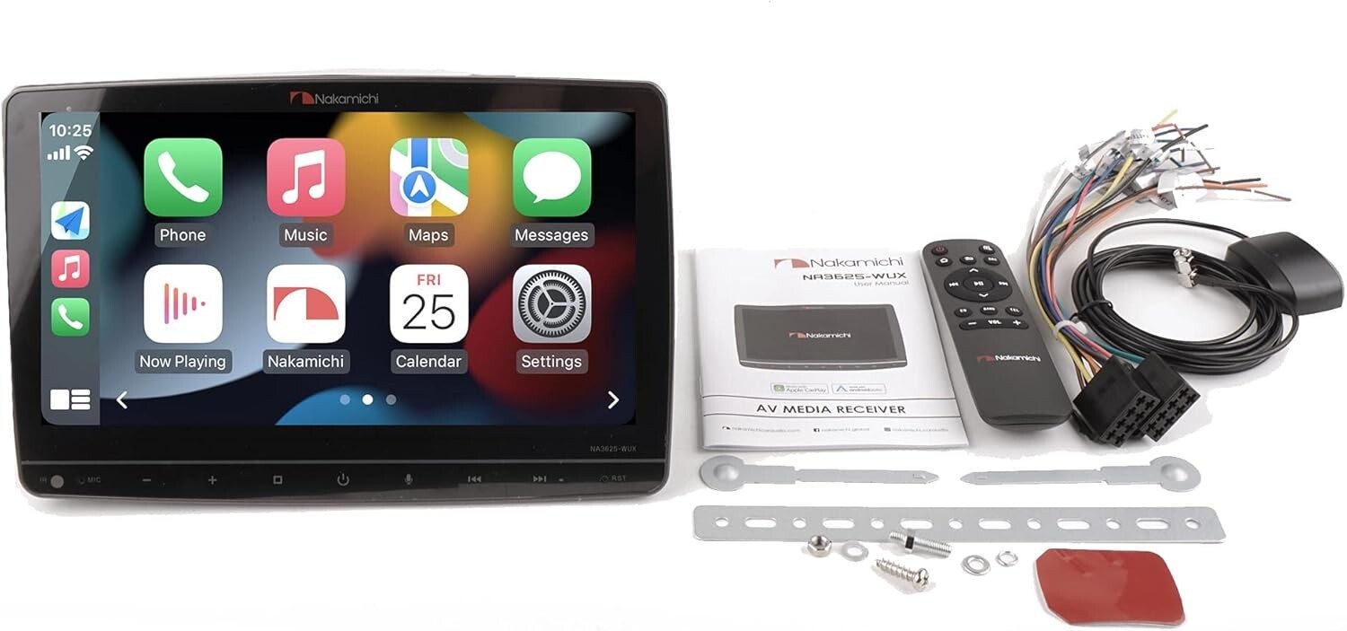 Nakamichi NA3625-WUX 10.1″ Mechless Receiver Works W/ Wireless Carplay & Android