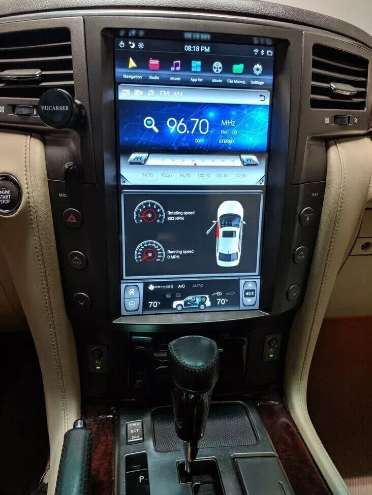 13.6″ For 2007-2015 Lexus LX570 Car Stereo Radio Tesla Style GPS Carplay 8+128G