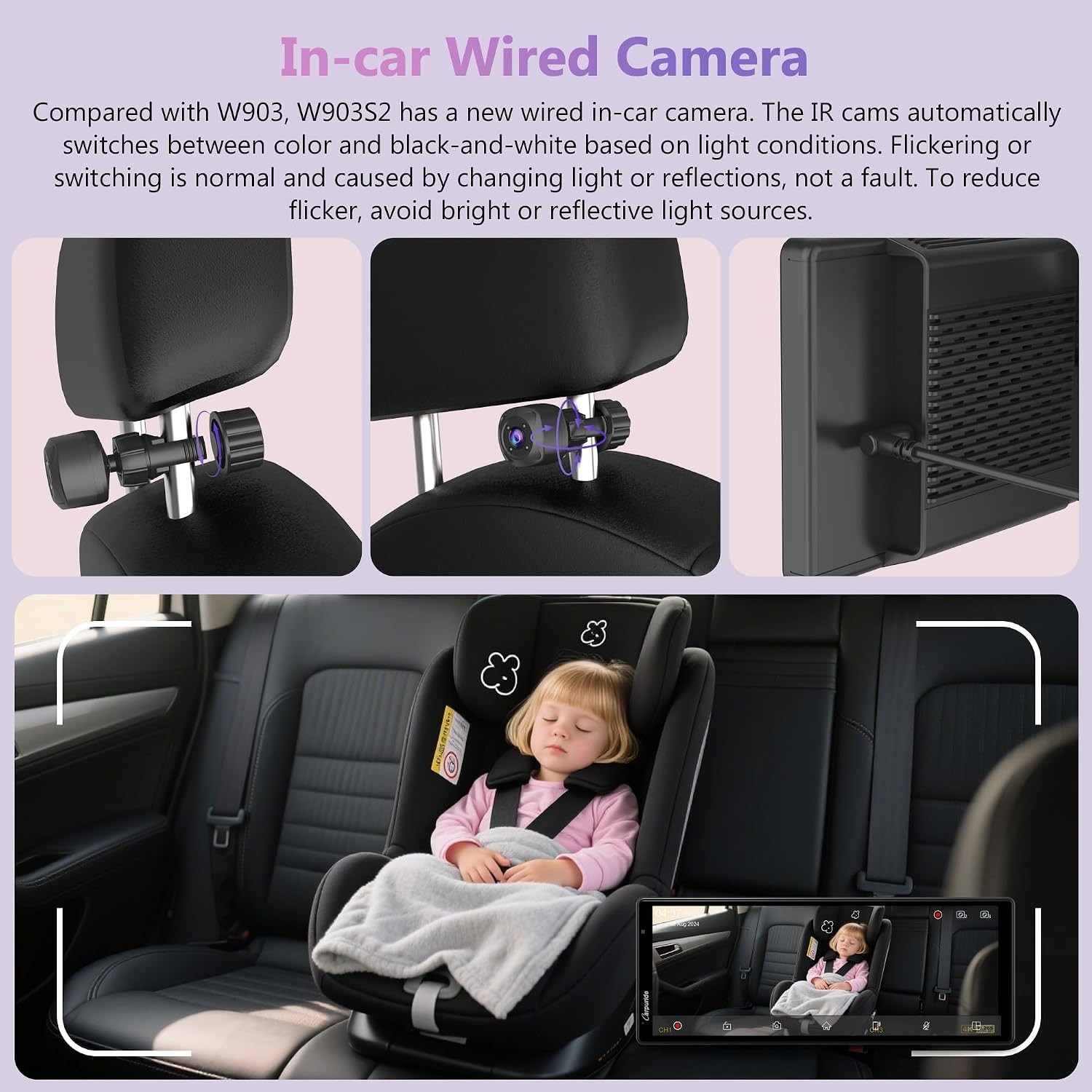 CarpurideW903S3 9.33in Wireless Carplay Android Auto Screen 4K