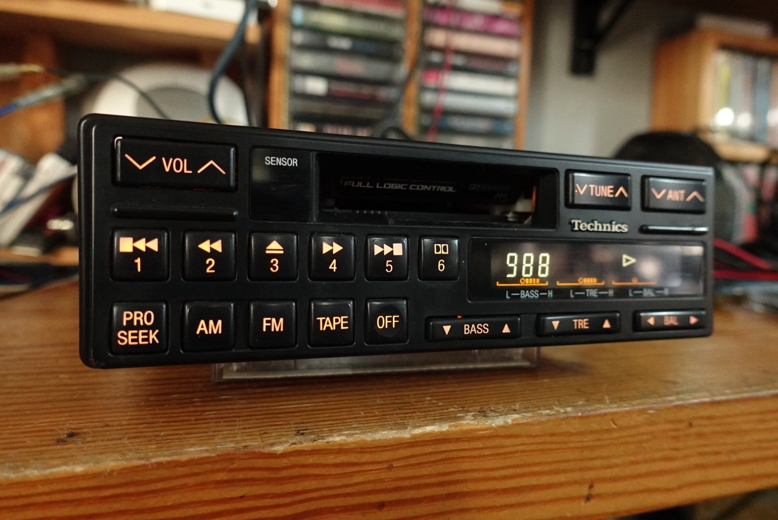 Technics for Mercedes Car. Model J201. Cassette/Bluetooth player. Classic Design