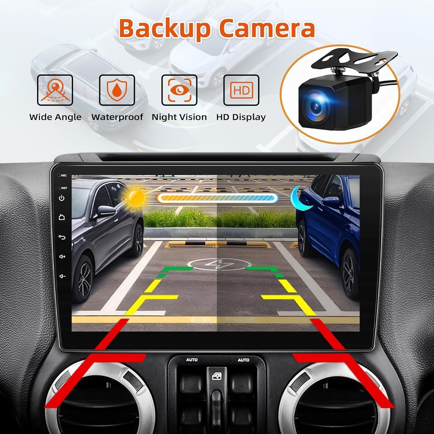 Wireless CarPlay Android Auto Stereo for Jeep Wrangler JK^