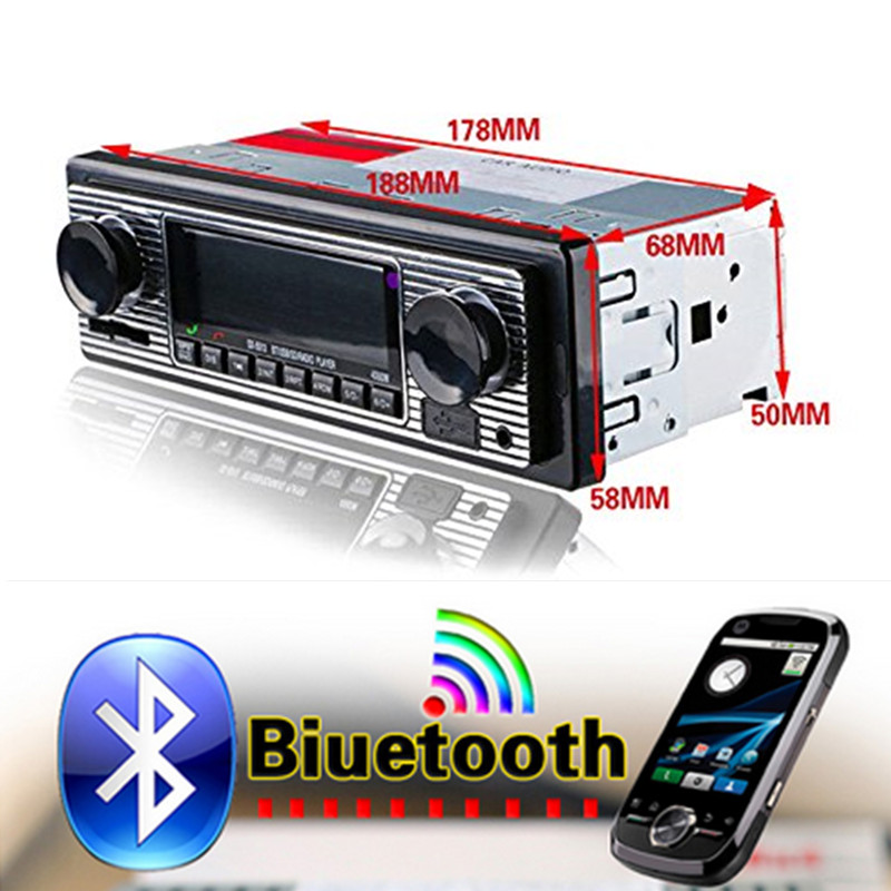 Car Hands-free Call FM Stereo Radio MP3 Player Wireless Bluetooth Microphone