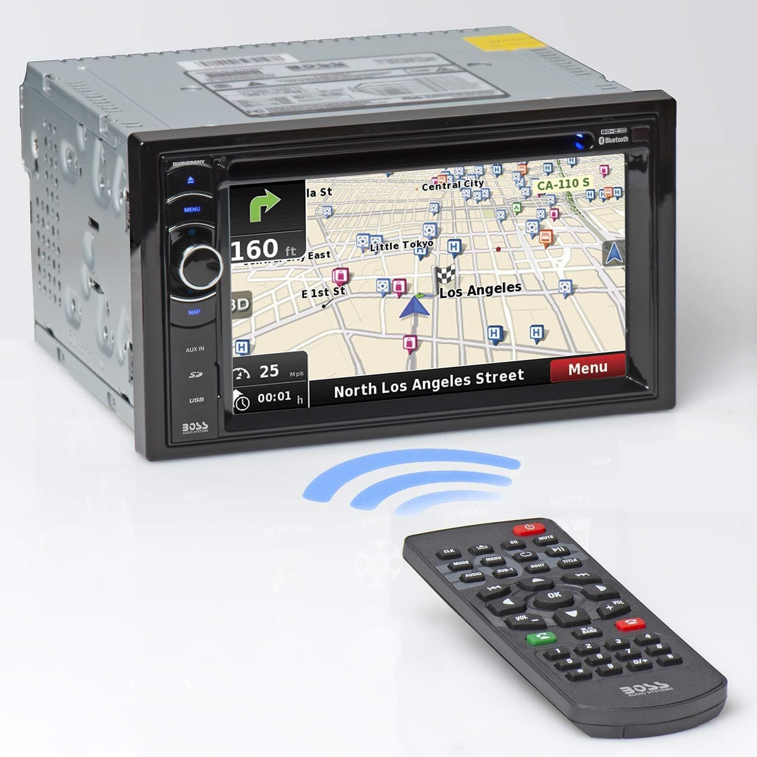 BOSS Audio In-Dash CD/DVD/DM Bluetooth Receiver BV9386NV