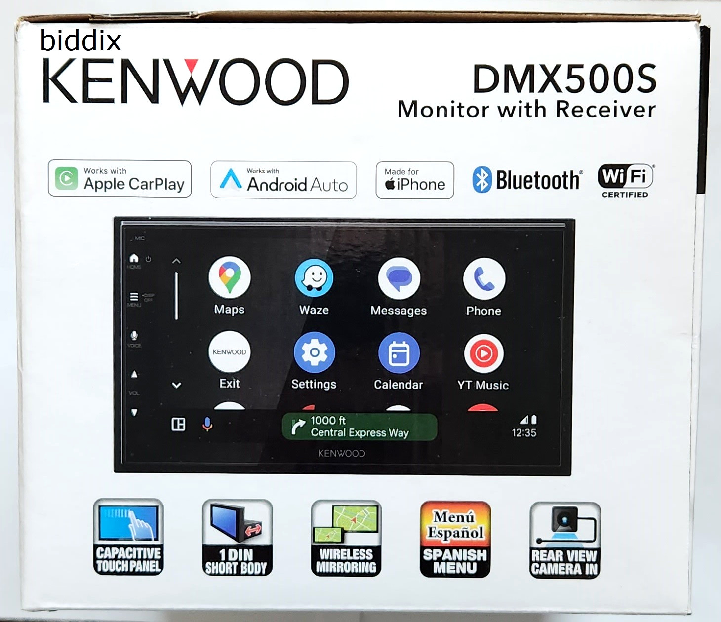 KENWOOD DMX500S 6.8″ Touchscreen Car Stereo with Wireless & Wired Apple CarPlay