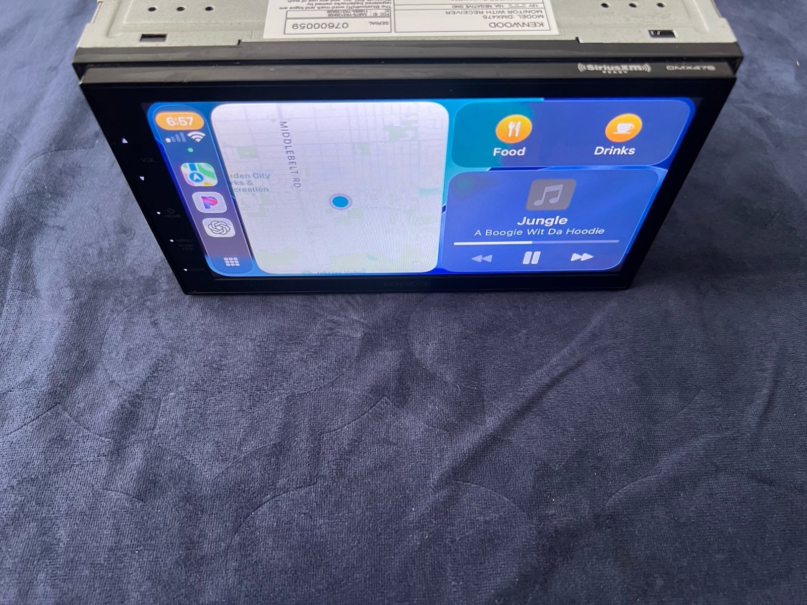 ⭐️Pre-Owned,TESTED⭐️ Kenwood APPLE CARPLAY|BT|USB|AM/FM-(DMX47S