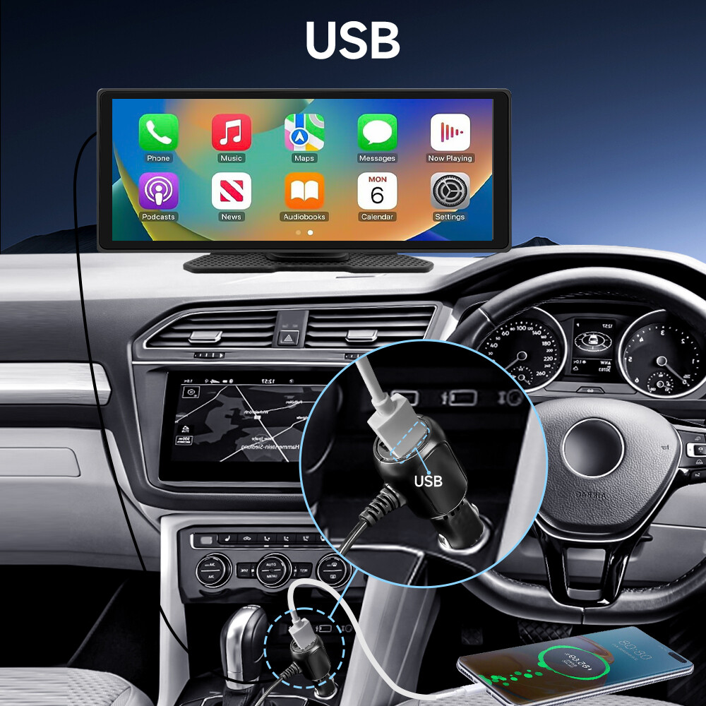 10.26″carplay smart screen navigator portable mp5 player portable carplay screen