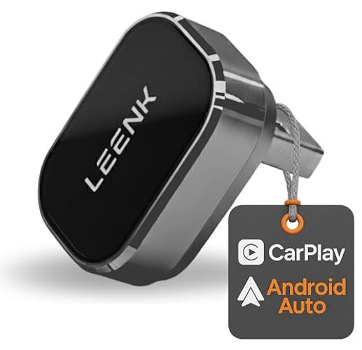 Wireless CarPlay & Android Auto Adapter 2025 Upgrade—Aero-Aluminum Black