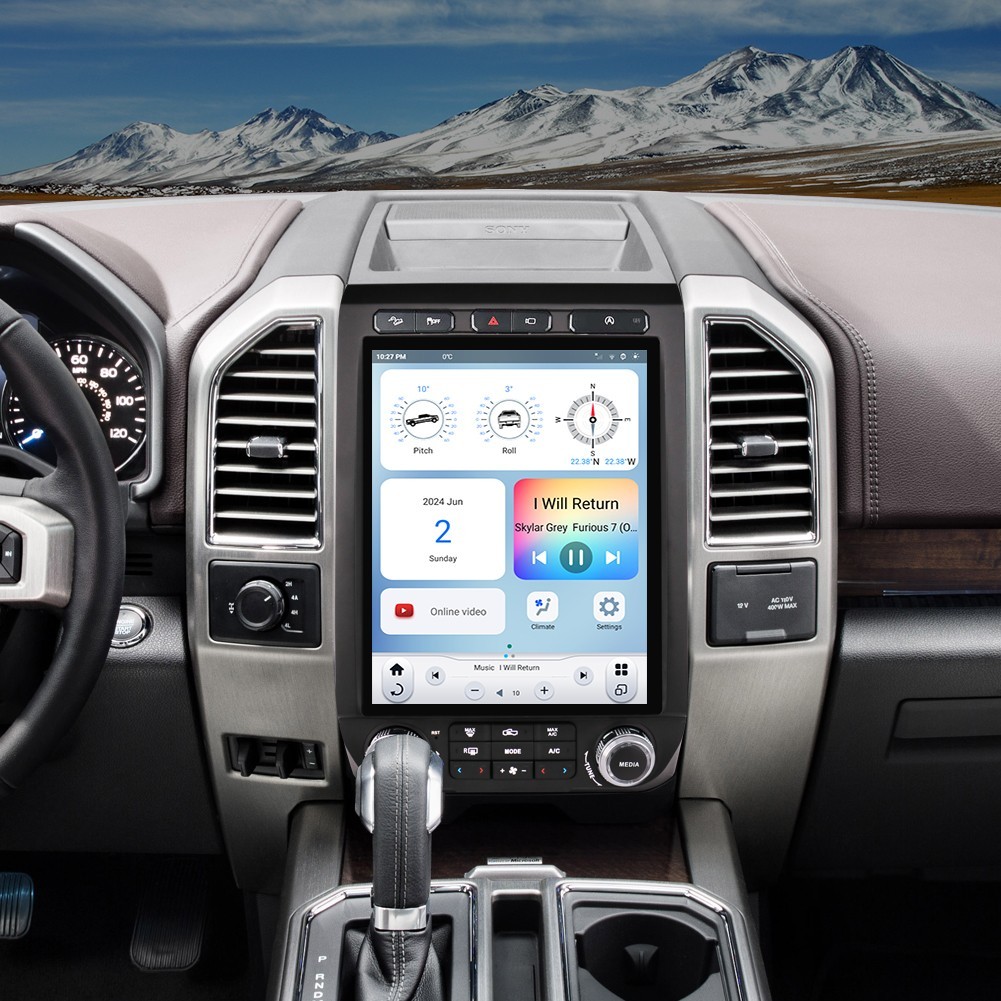 LINKSWELL GEN 6 “T” Style Radio for 2015-2022 Ford F-Series Carplay Android Auto