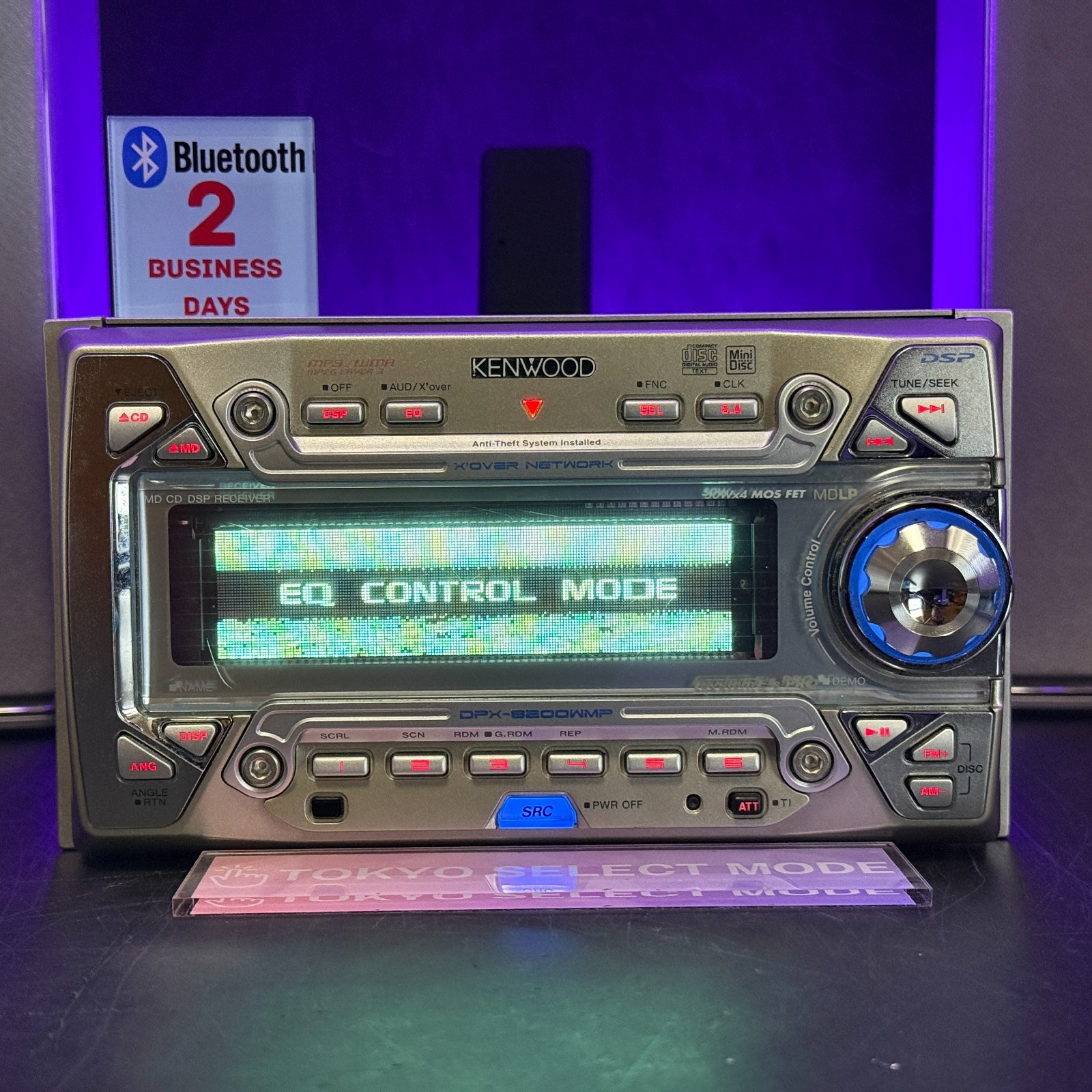 Kenwood DPX-8200WMP 2DIN Car Audio CD MD Player Added Bluetooth JDM DSP In Stock