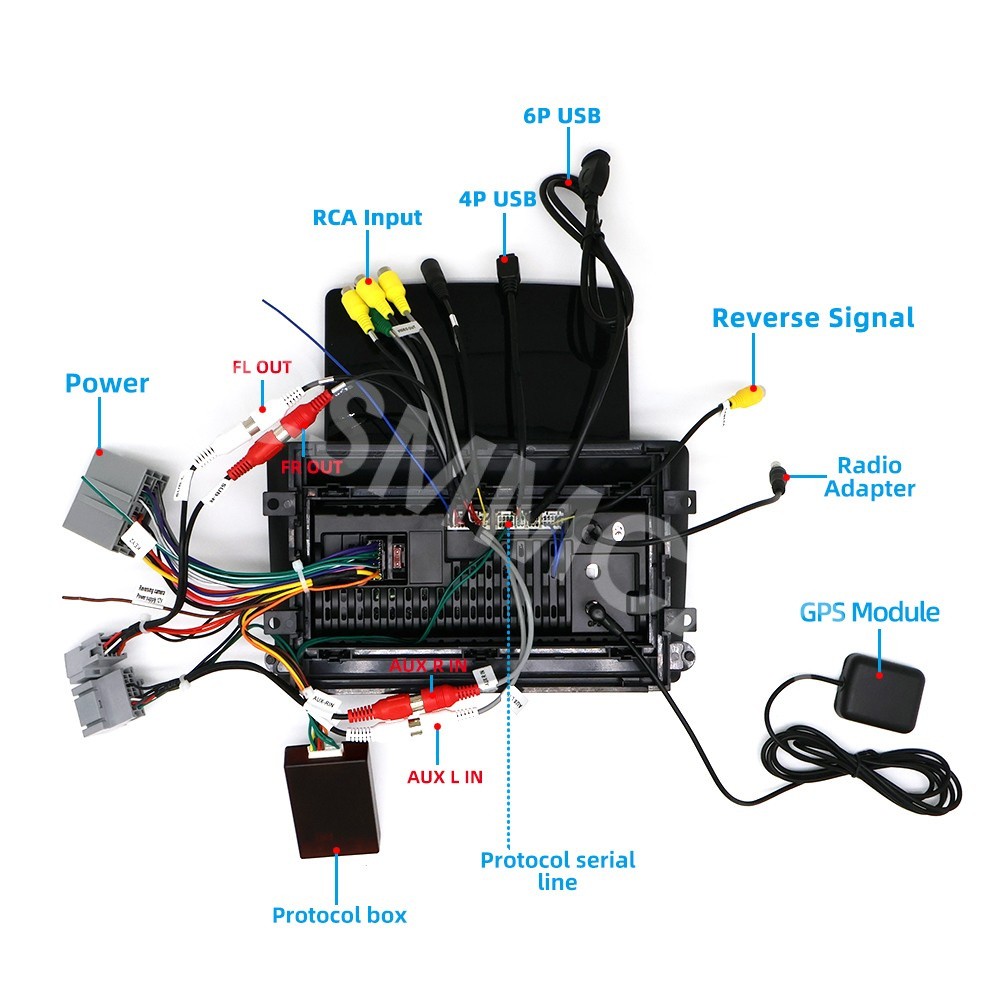 For Ford F150 2004-2008 Android 14 Car Stereo Radio For Apple Carplay GPS 4+32GB