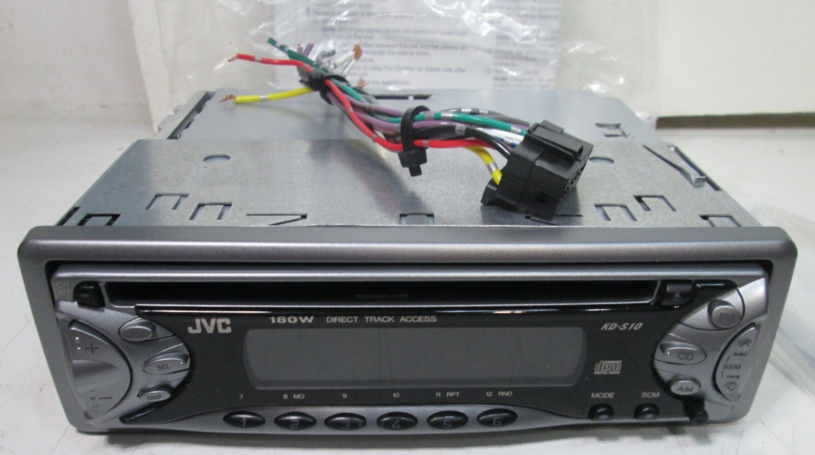 JVC Kd-S10 In-Dash Cd Receiver With A Detachableq Faceplate