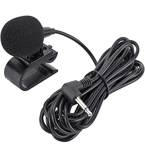 3.5mm Car Microphone, Mic for Car Vehicle Head Unit GPS DVD Enabled Stereo Audio