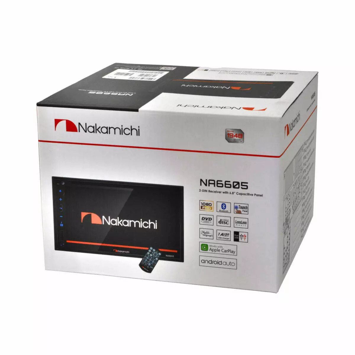 NAKAMICHI NA6605 Apple CarPlay Android Auto✅ CD DVD Eq Usb Bluetooth Touchscreen