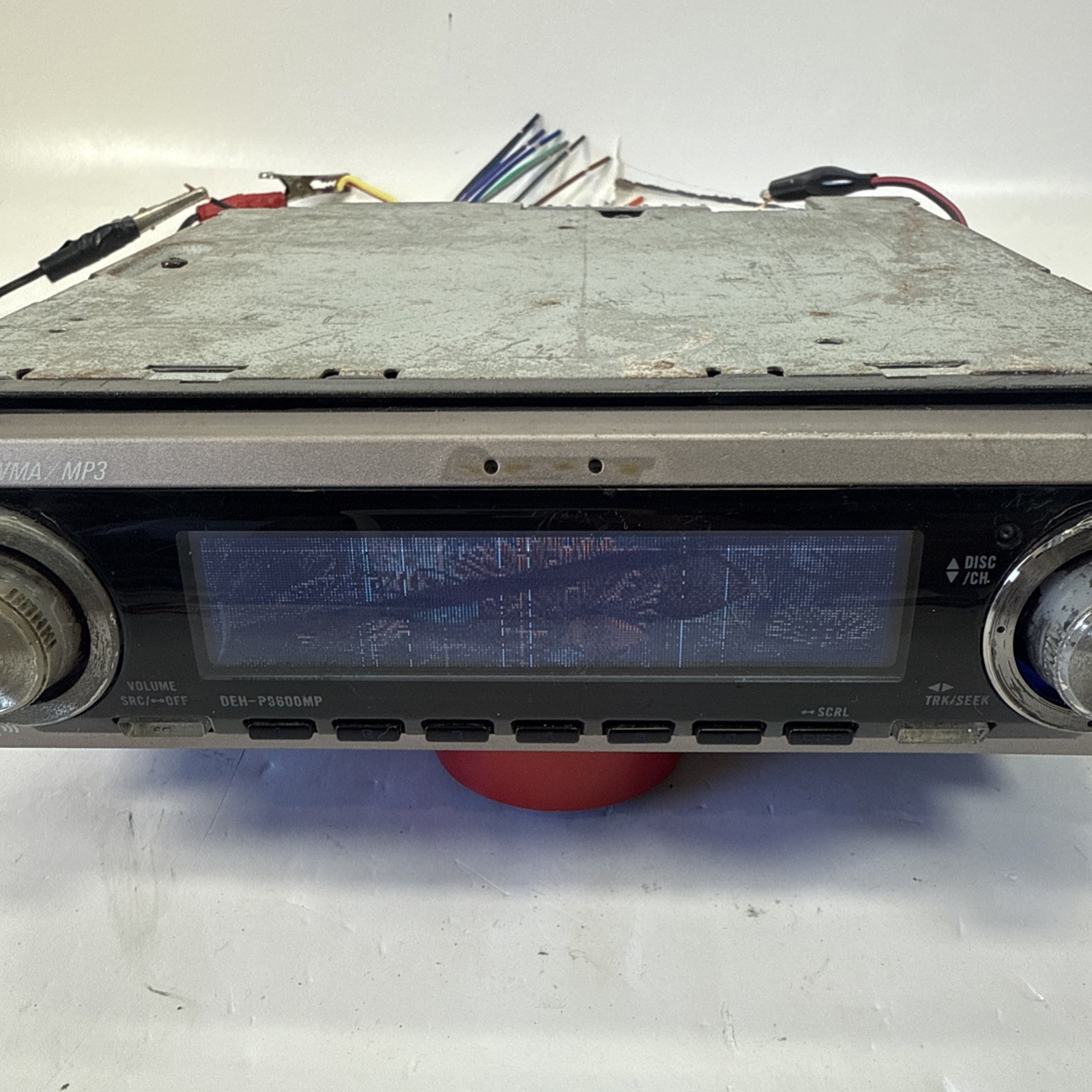 (FLAWS) Pioneer Premier DEH-P8600MP Old School Stereo OEL DOLPHIN GRAPHICS 🐬