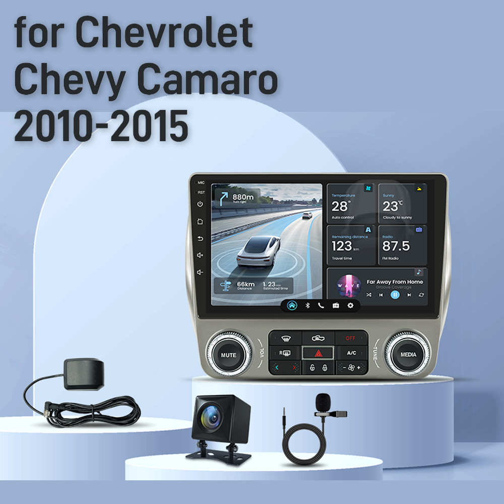 Android Car Radio GPS Stereo Player Apple Carplay For Chevrolet Camaro 2010-2015