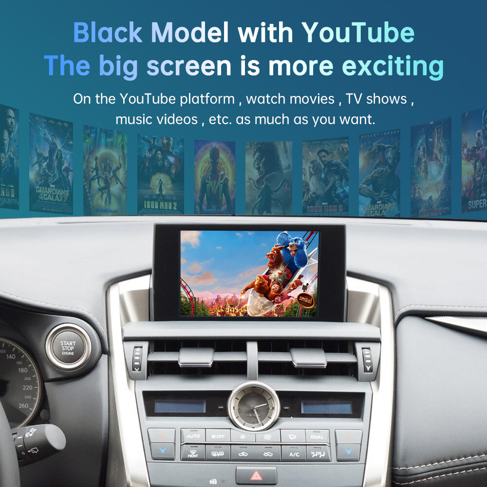 For Lexus IS NX ES RX GS UX CT LX LC RC 2014-2020 Wireless Carplay Andriod Auto