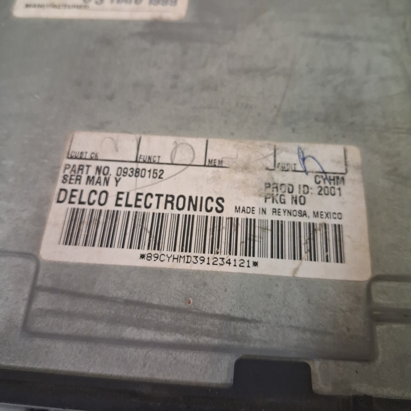 1994-2003 Pontiac Firebird Trans Am Firehawk 09380152 DELCO CD RADIO Dated 1999