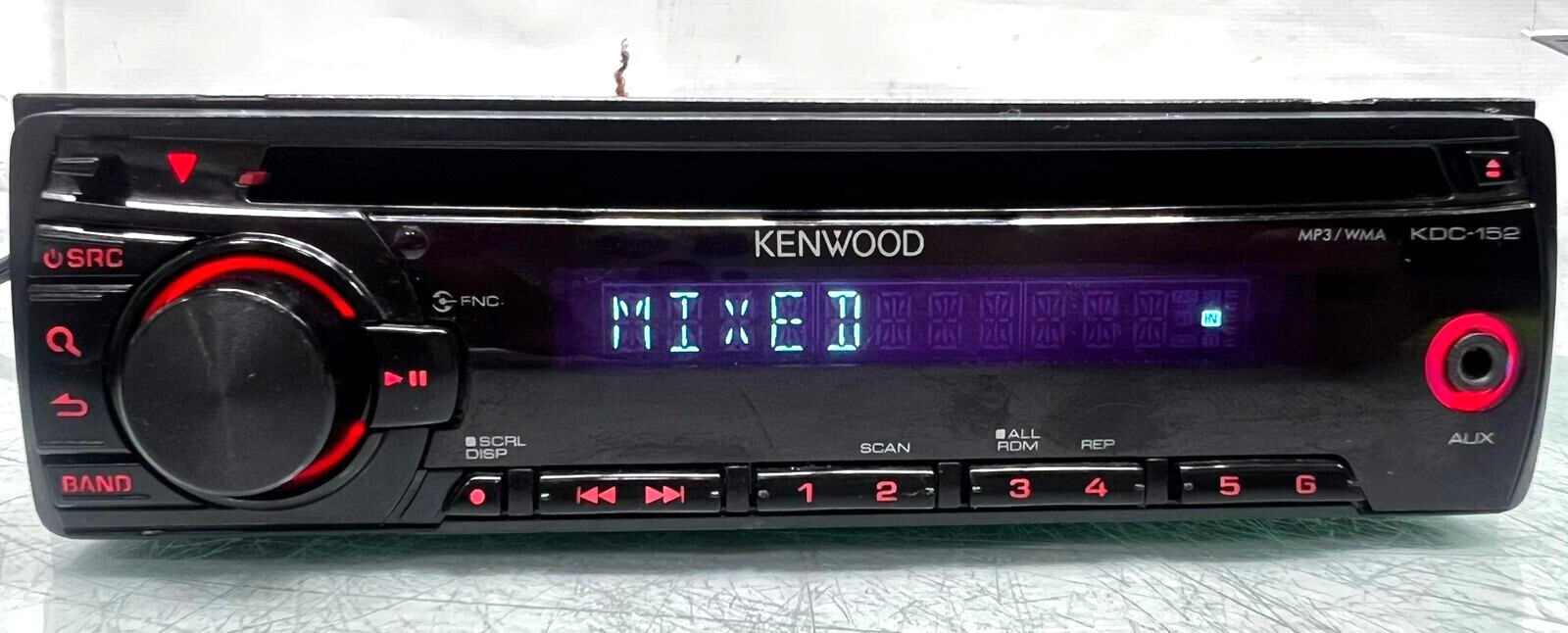 Kenwood CD player In Dash Receiver KDC-152 CD Player MP3 single din Bass Boost