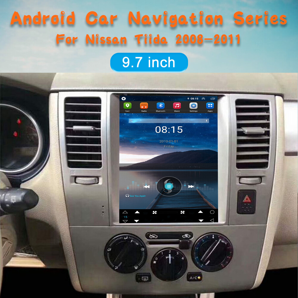 9.7 Inch Android 14 Car Multimedia Video Player For Nissan Tiida C11 2008-2011
