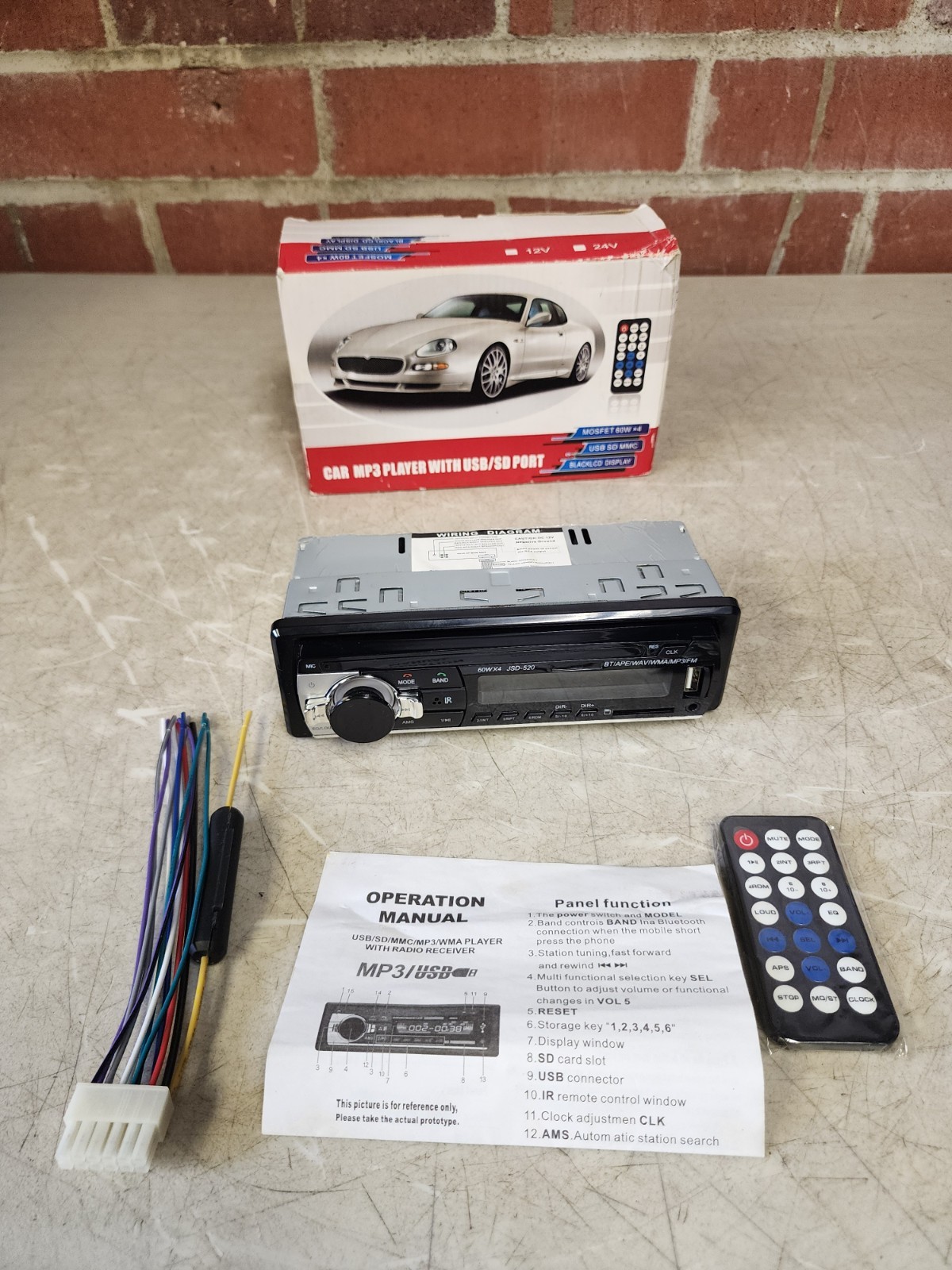 Car MP3 Player With USB/SD Port JSD-520
