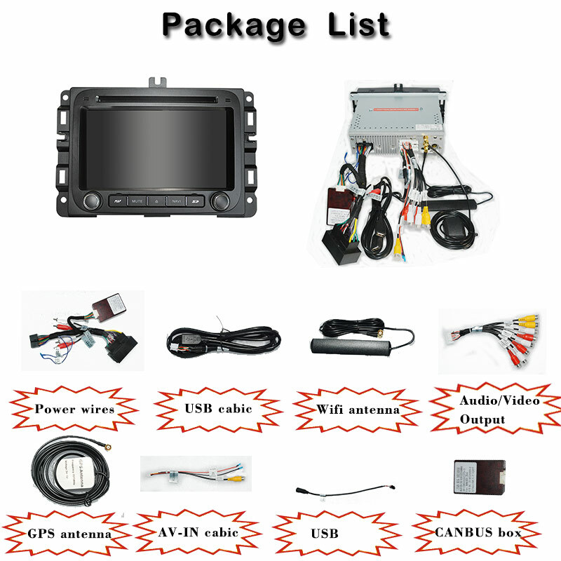 Android Unit For Jeep Dodge RAM 1500 2014-2017 4+64GB Car GPS Navi Stereo Radio