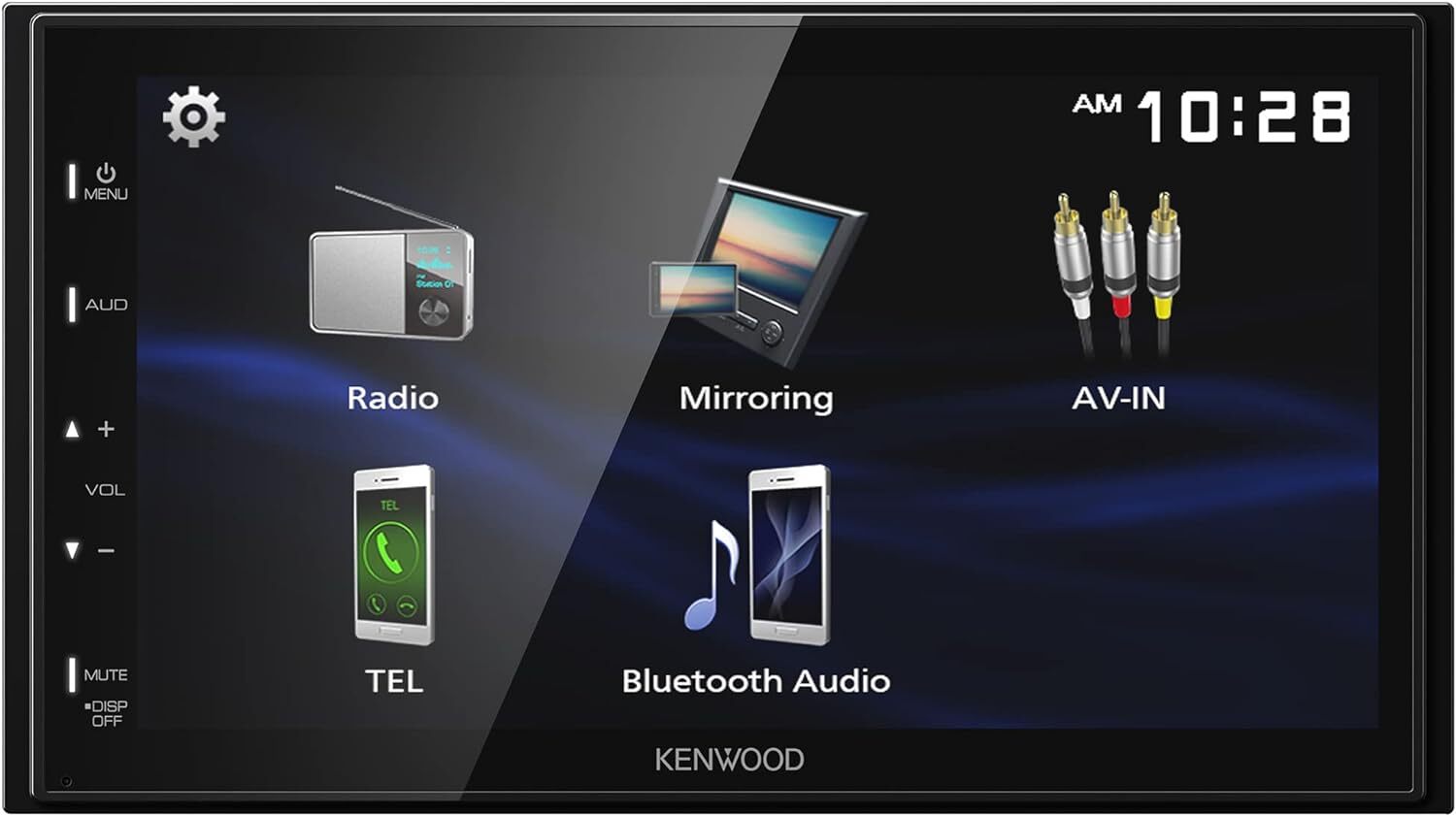Kenwood DMX129BT Bluetooth Multimedia iPhone Android USB Mirroring 5Ch Aux 6.75″