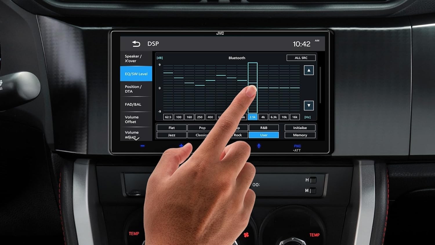JVC KW-M795BW 7 Inch HD Touchscreen Car Stereo, Wireless Apple CarPlay Android A