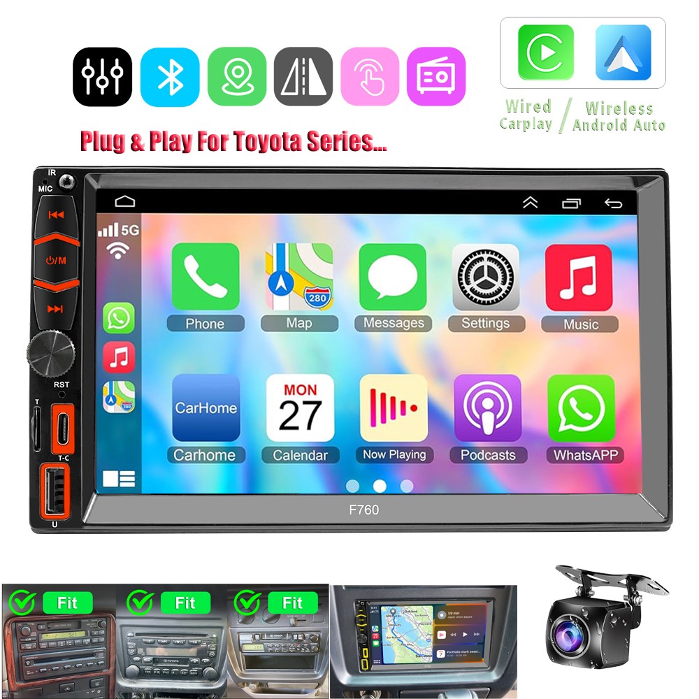 for TOYOTA SOLARA 1999–2003 Apple Carplay Car Stereo Radio Android auto Navi GPS
