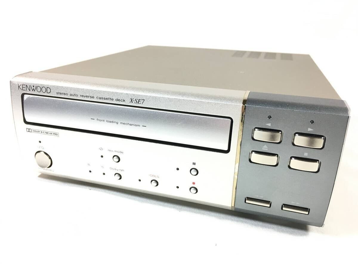 Kenwood X-SE7 automatic reverse Cassette Deck Belt replaced maintenanced F/S
