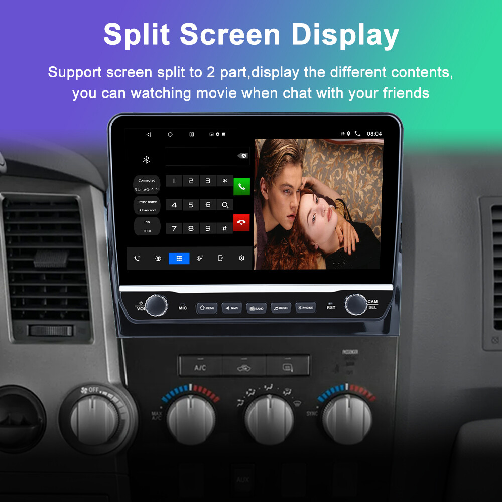 2+64G Android13 Car Stereo GPS Head Unit Carplay Radio For Toyota Tundra Sequoia