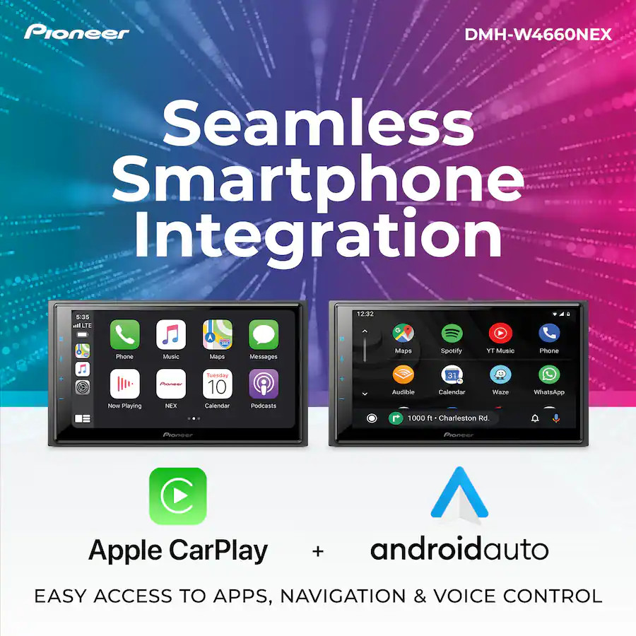 Pioneer DMH-W4660NEX 6.8″ Wireless Apple CarPlay Android Auto Media Receiver