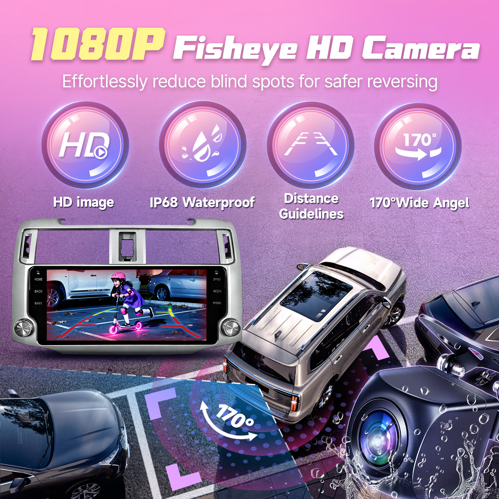 10.33″ Carplay For Toyota 4runner 2010-2019 Car Upgrades Stereo GPS Radio 4+32G