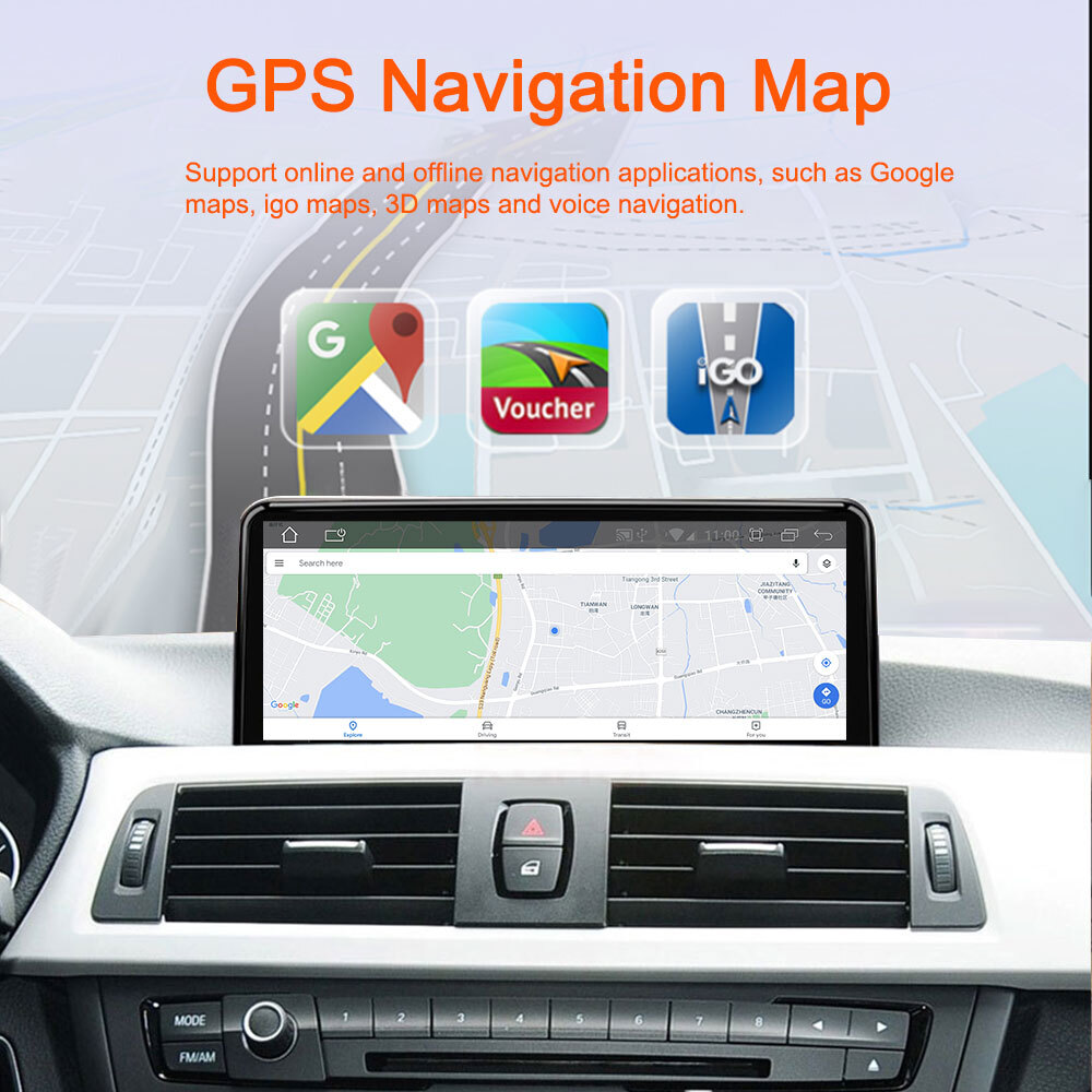 Android auto Wireless Carplay for BMW X5 E70 X6 E71 2008 -2017 System Car Radio