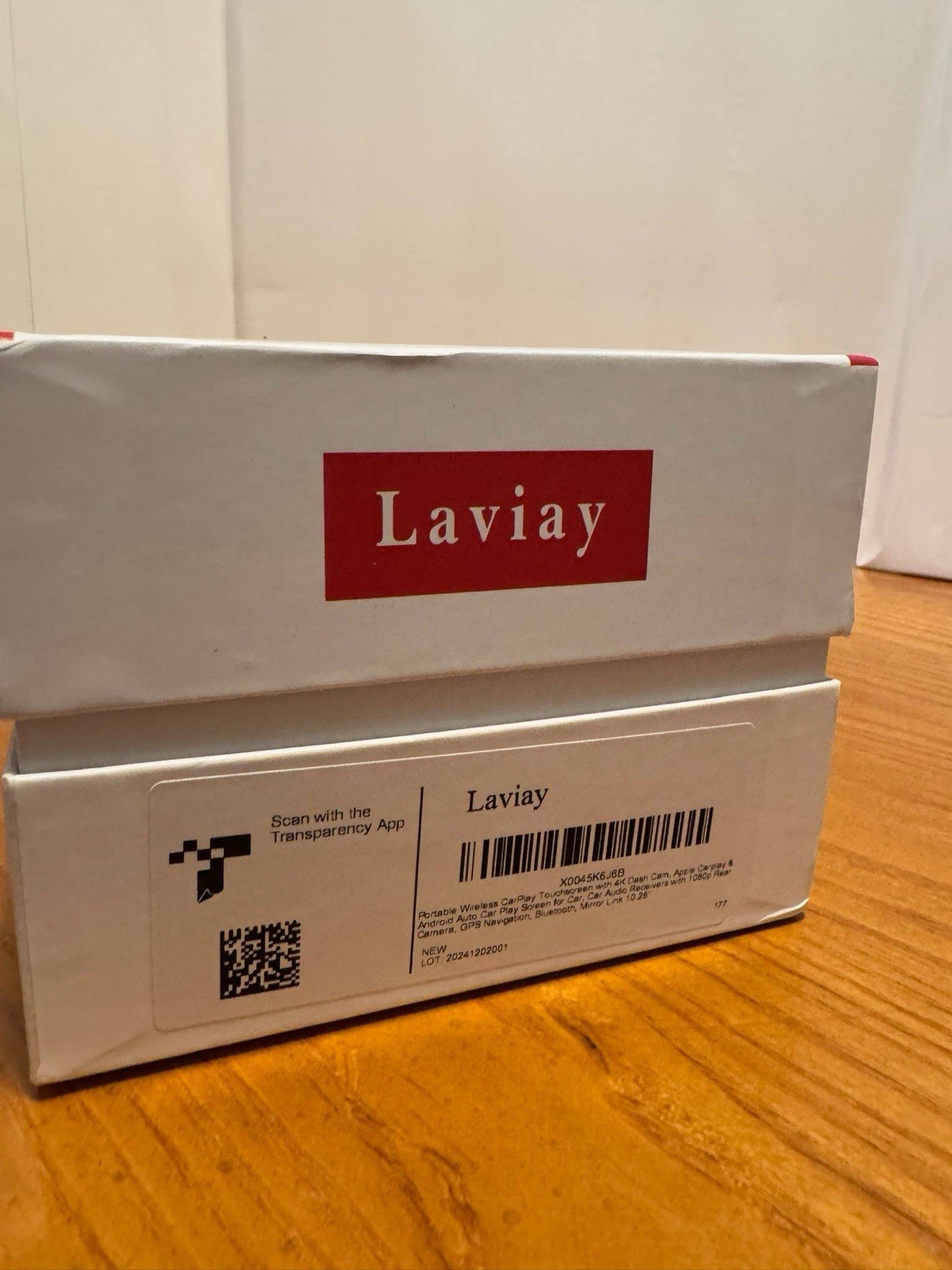 Laviay Wireless Carplay Touchscreen with 4K Dash Cam, Portable Apple Carplay