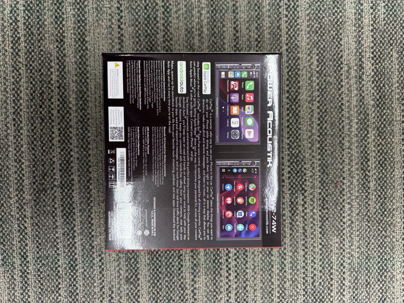 Power Acoustik CA2-74W | 2-DIN Media Car Stereo w/ Wireless Carplay & Auto