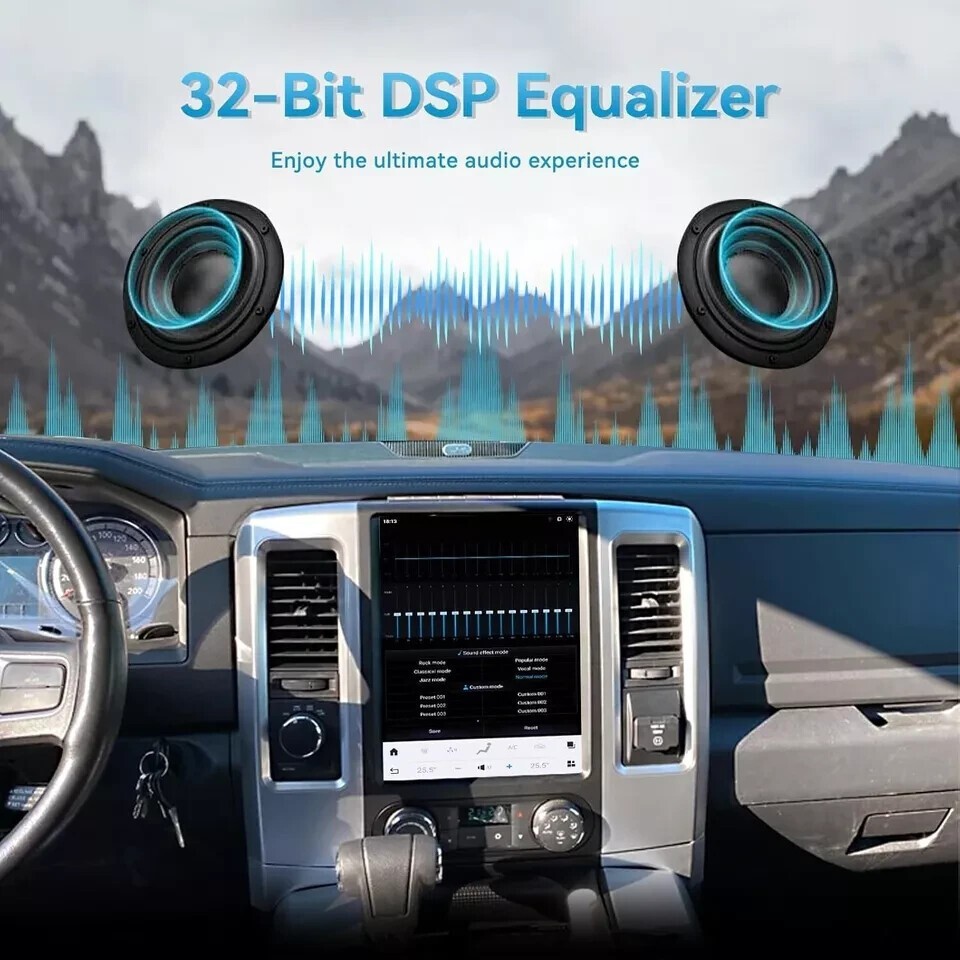 128G For 2009-2012 Dodge RAM Android 13 Car Stereo Radio Carplay GPS Navigation