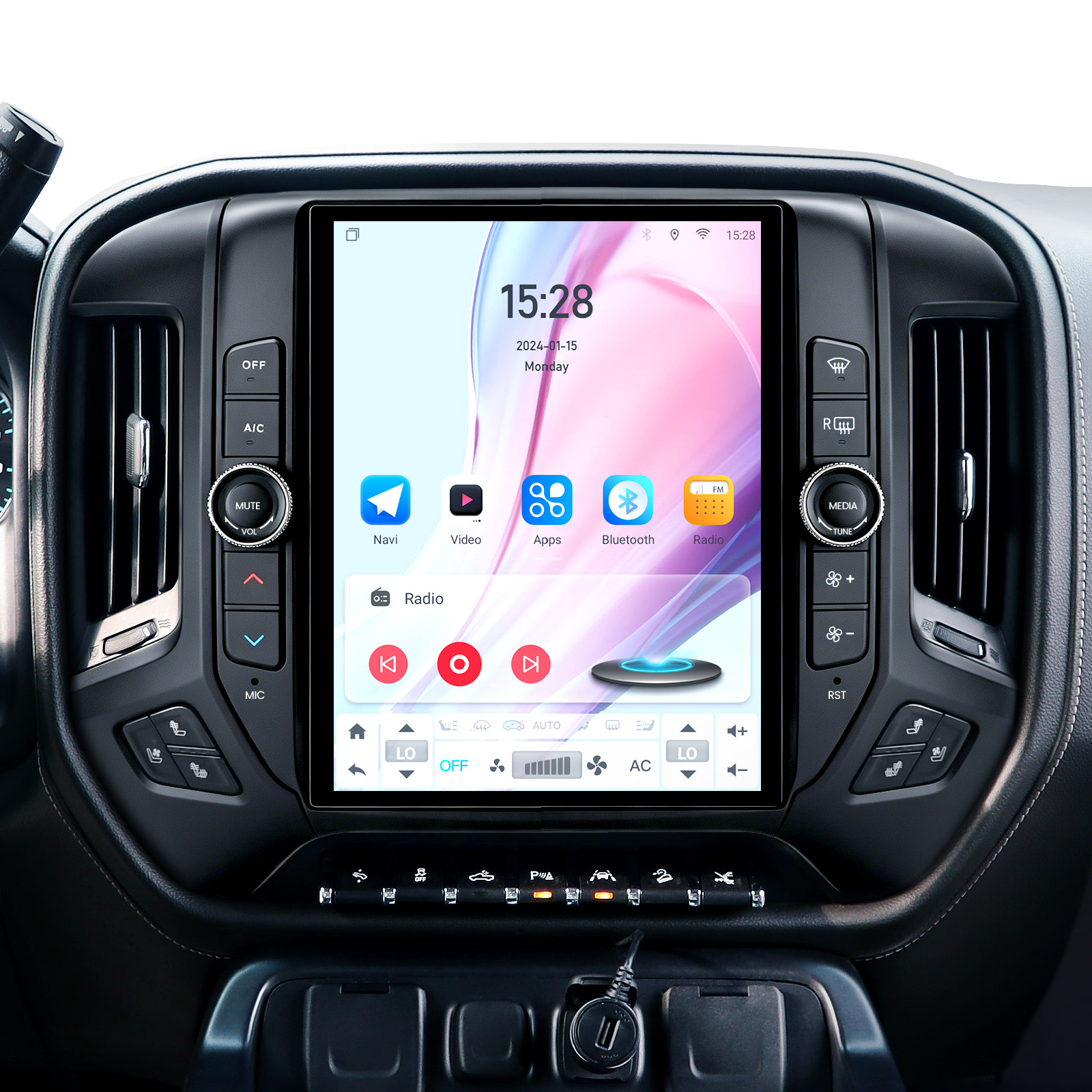 12.1inch Android Tesla Screen Radio For Chevrolet Silverado GMC SIERRA 2014-2018