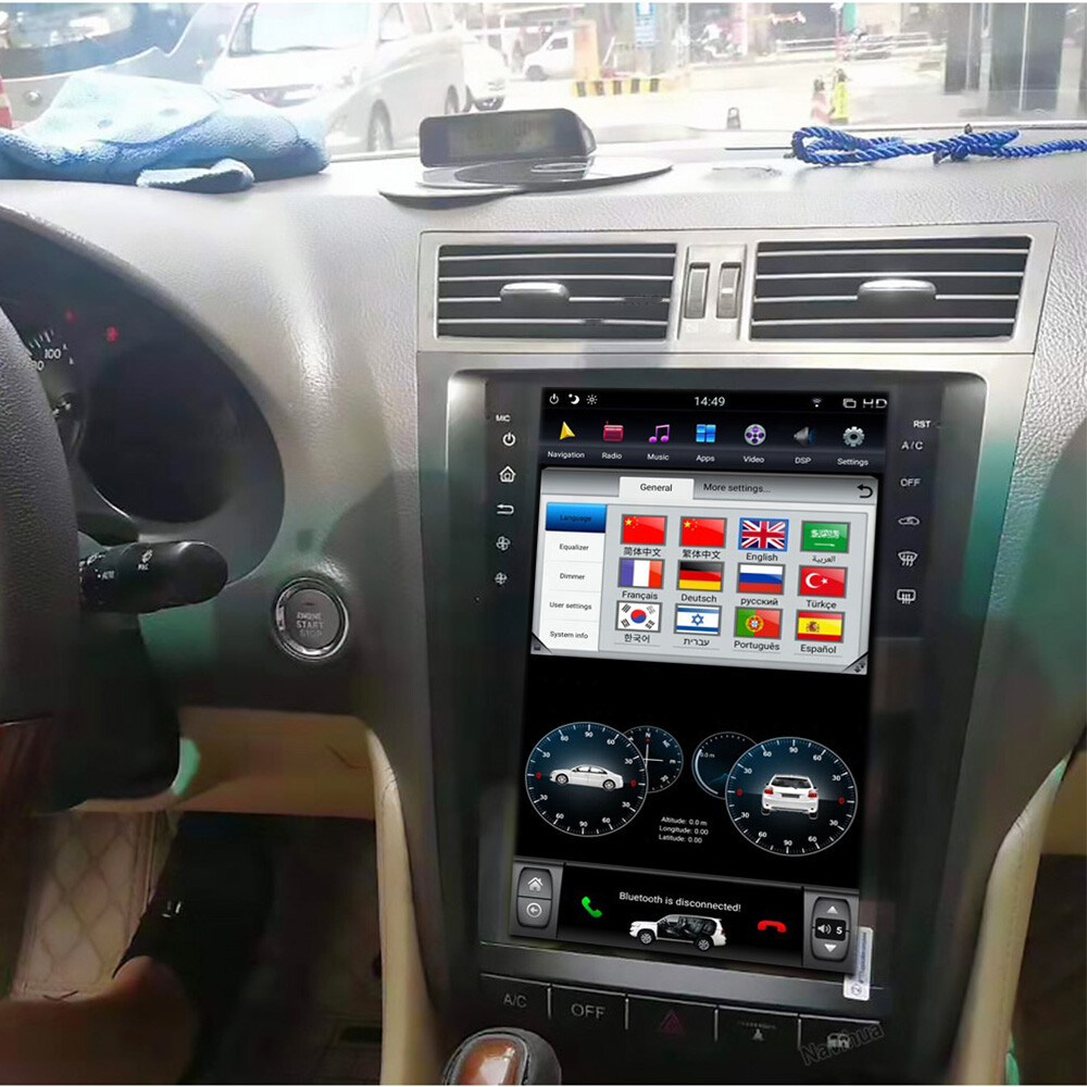 12.1″ Tesla Style Car Gps Navigation Radio For Lexus Gs Gs300 Gs350 2004-2011
