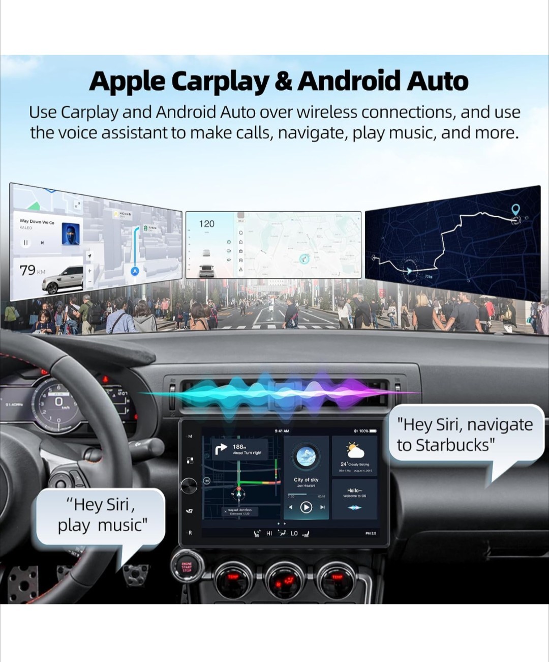 10.4 inch 1 din car MP5 player
