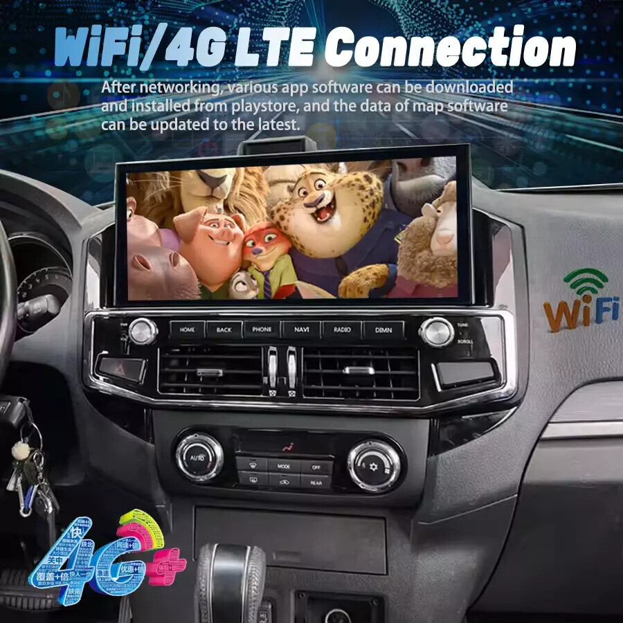 12.3″ HD Car Radio GPS Navi Android 4+32GB For 07-20 Mitsubishi Pajero V93 V97
